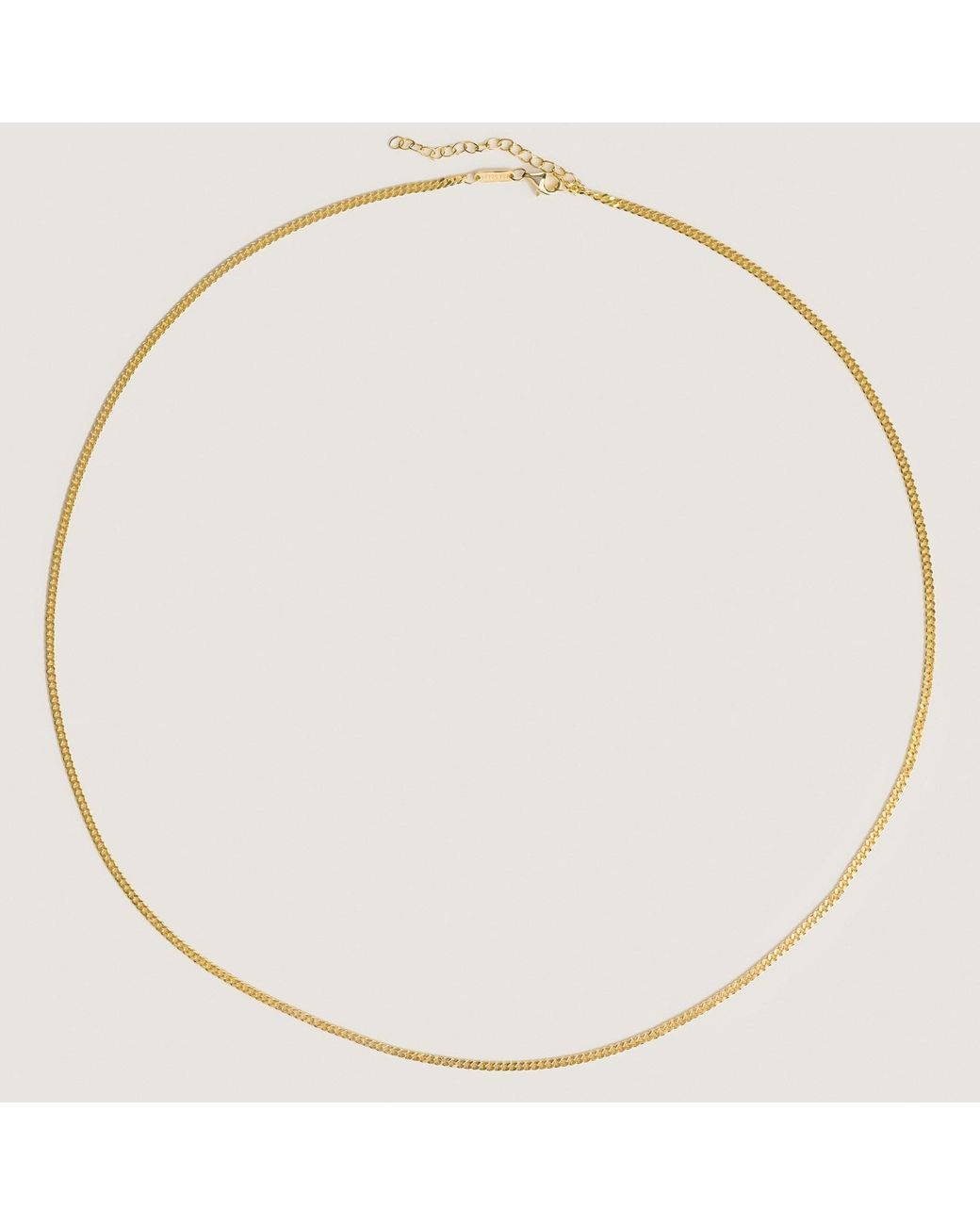 BY EDA DOGAN Metallic Paris Curb Chain Necklace