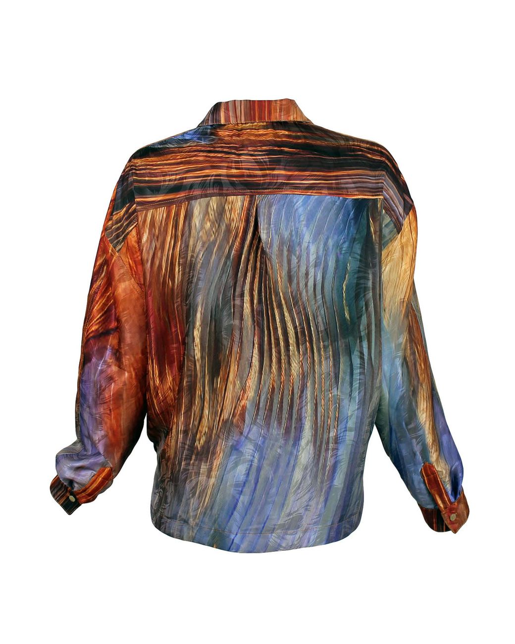 Lalipop Design Red Abstract Print Button-Down Shirt