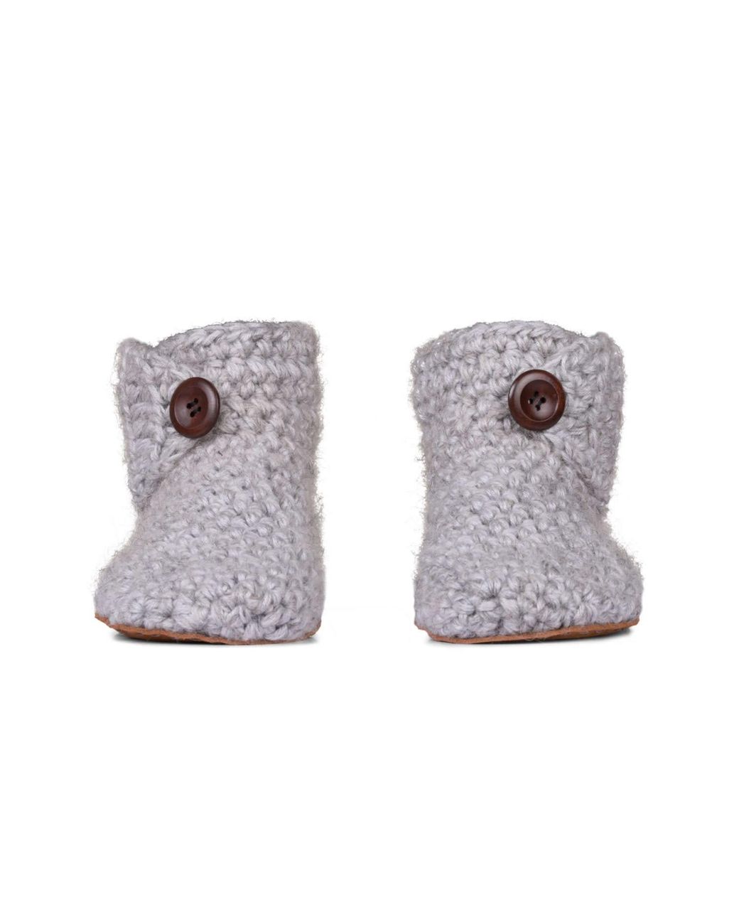 Kingdom of Wow Gray Barefoot Wool Boot Slippers For