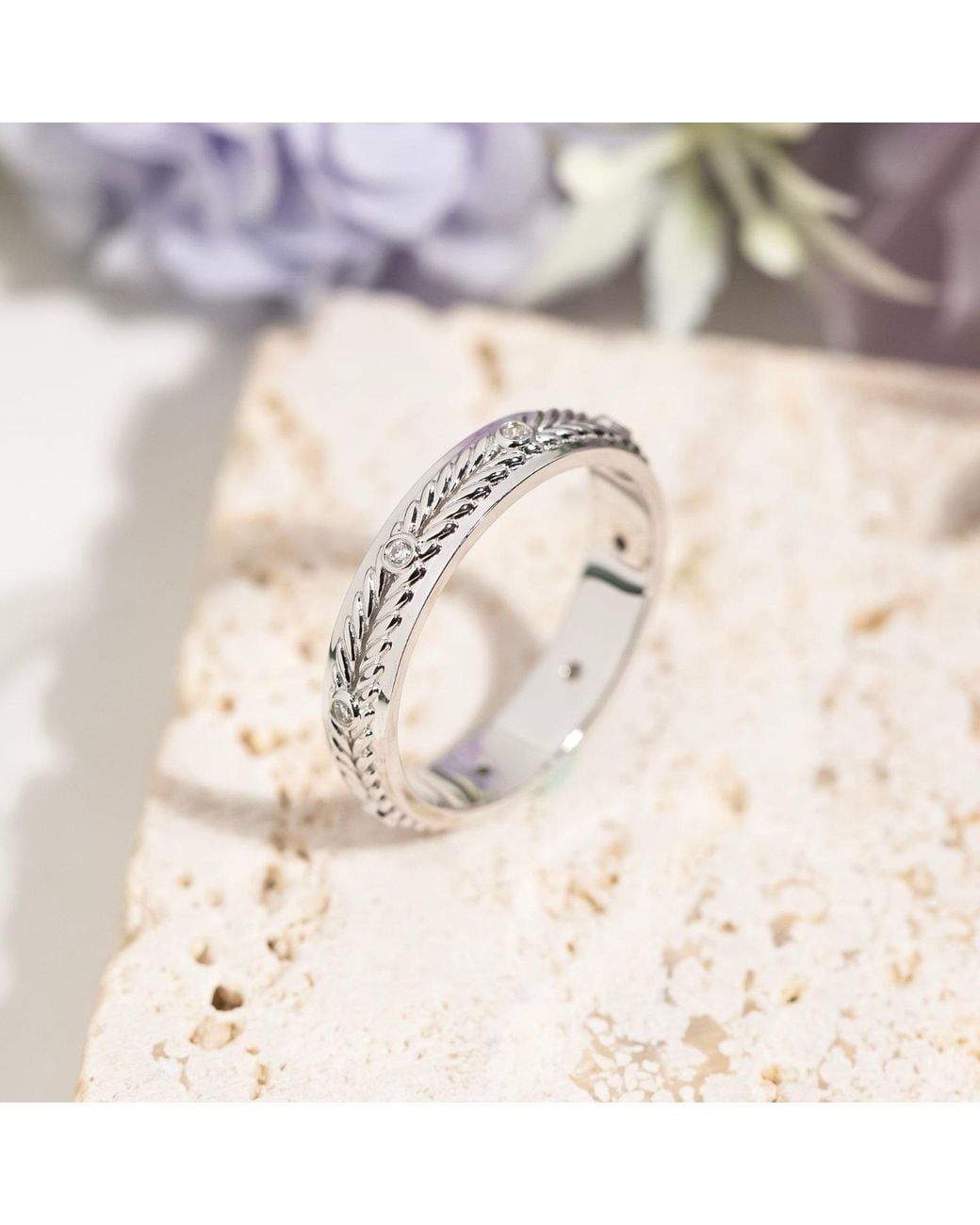 Azura Jewelry New York Metallic Harvest Eternity Band Vermeil for men