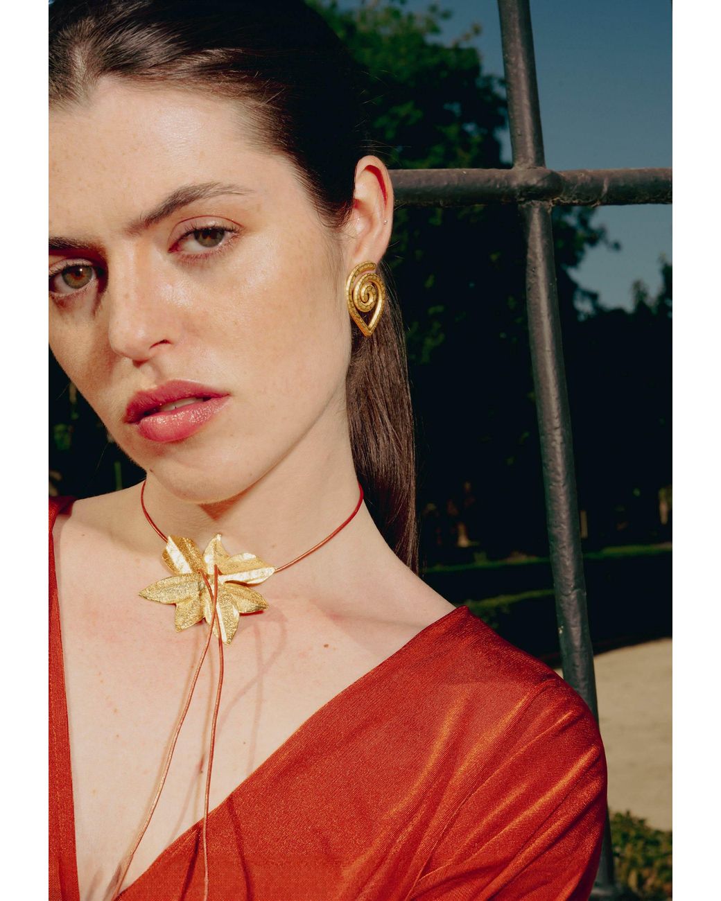 Lavani Jewels Metallic Spiral Earrings