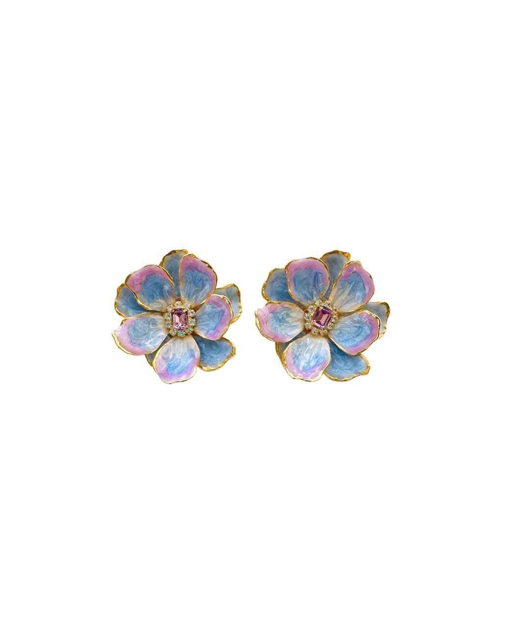 The Pink Reef Blue Jewel Box Florals