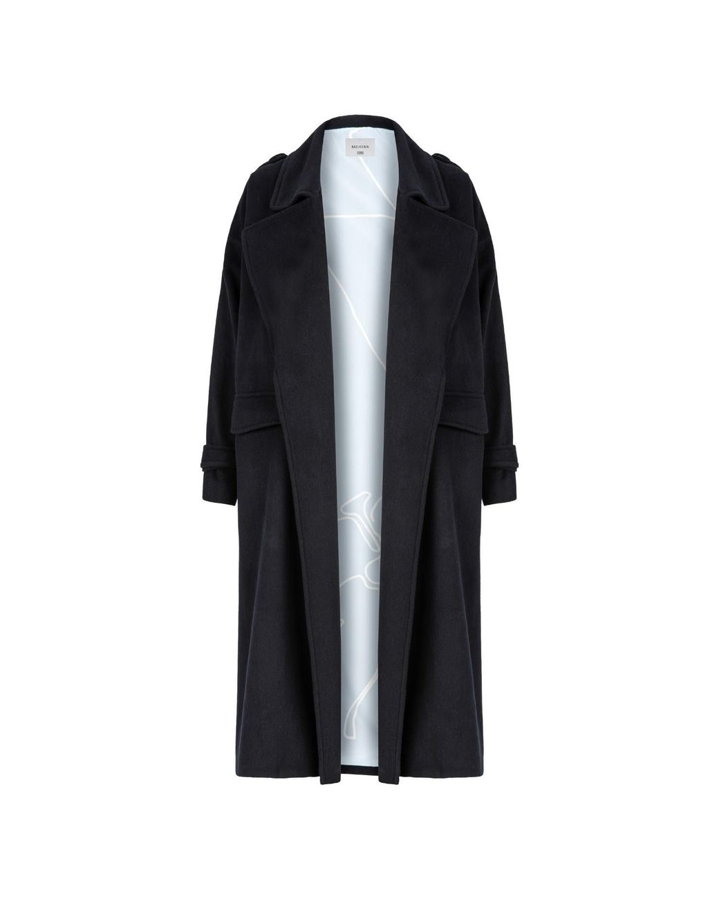NAZLI CEREN Black Laura Oversized Coat
