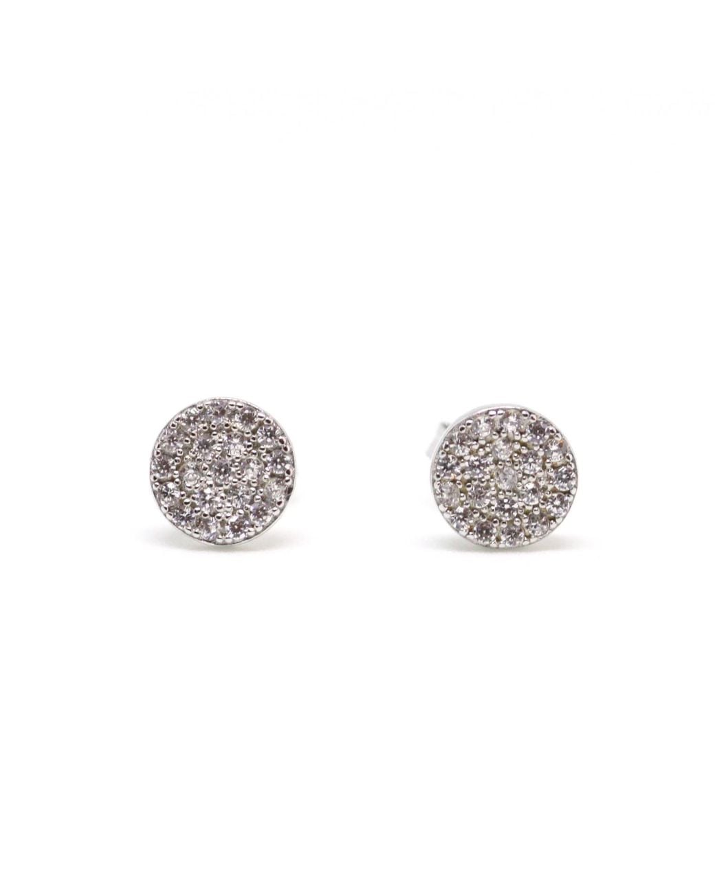 VicStoneNYC Fine Jewelry Metallic Natural Diamond V S E Color Stud Earrings