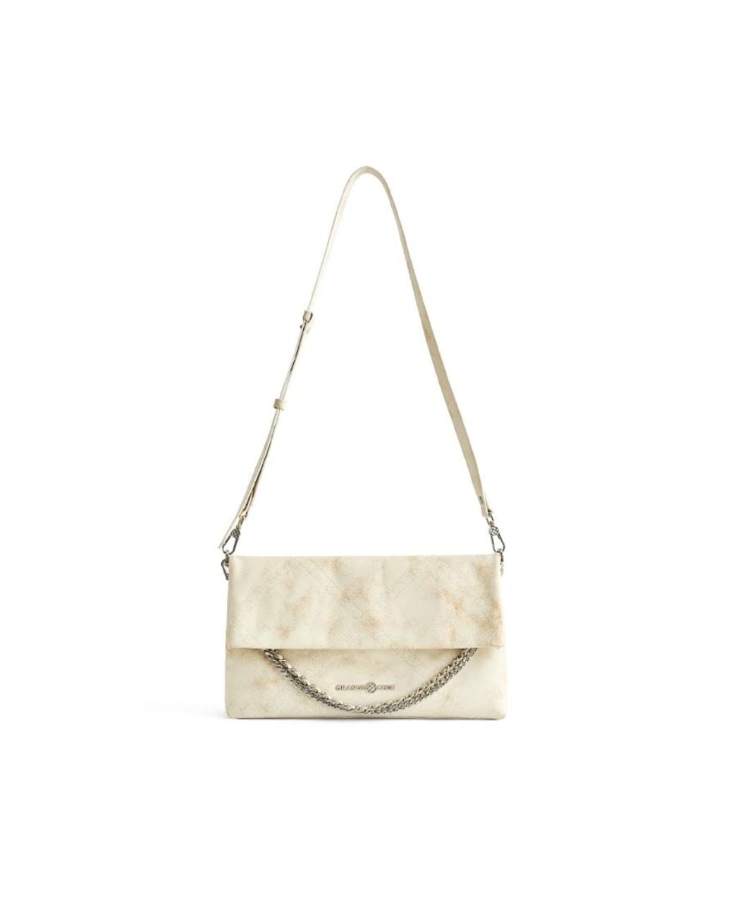 Orange Cube White Retro Messenger Bag