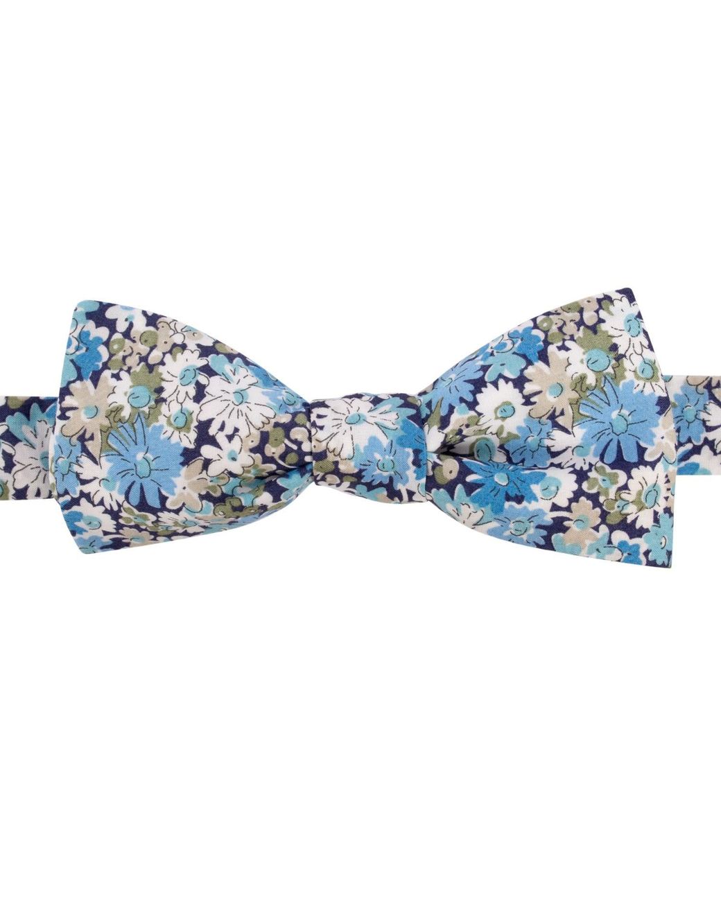 LE COLONEL Blue Liberty Libby Bow Tie for men