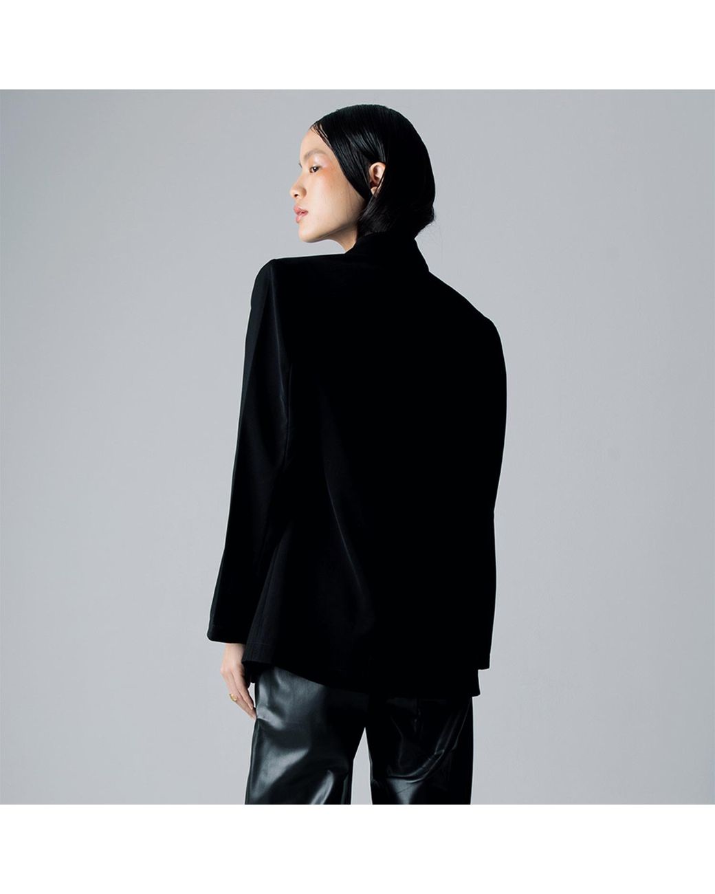 Ats the Label Black Leonie Standard Length Blazer