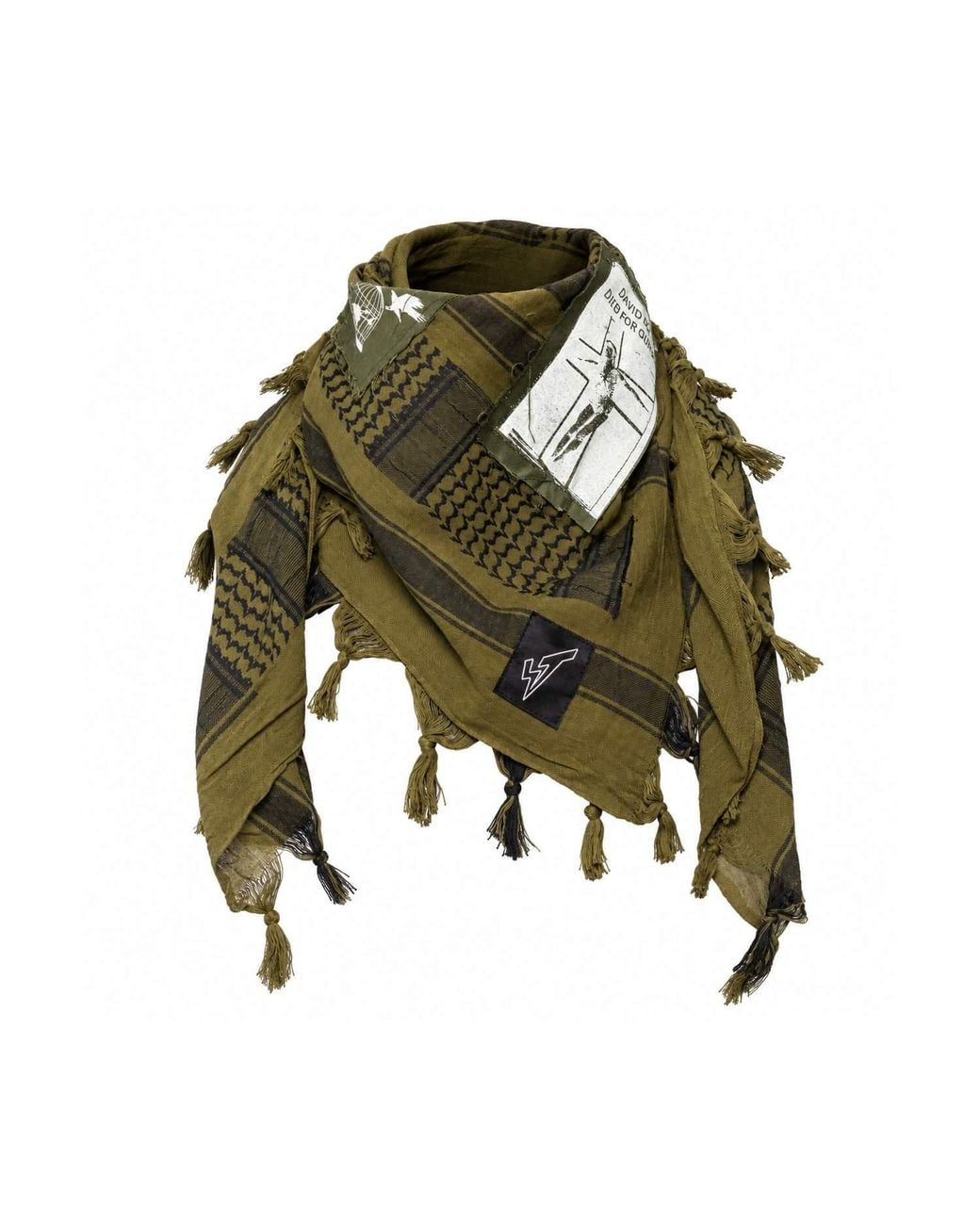 Stuart Trevor Green The Riot Patched Scarf