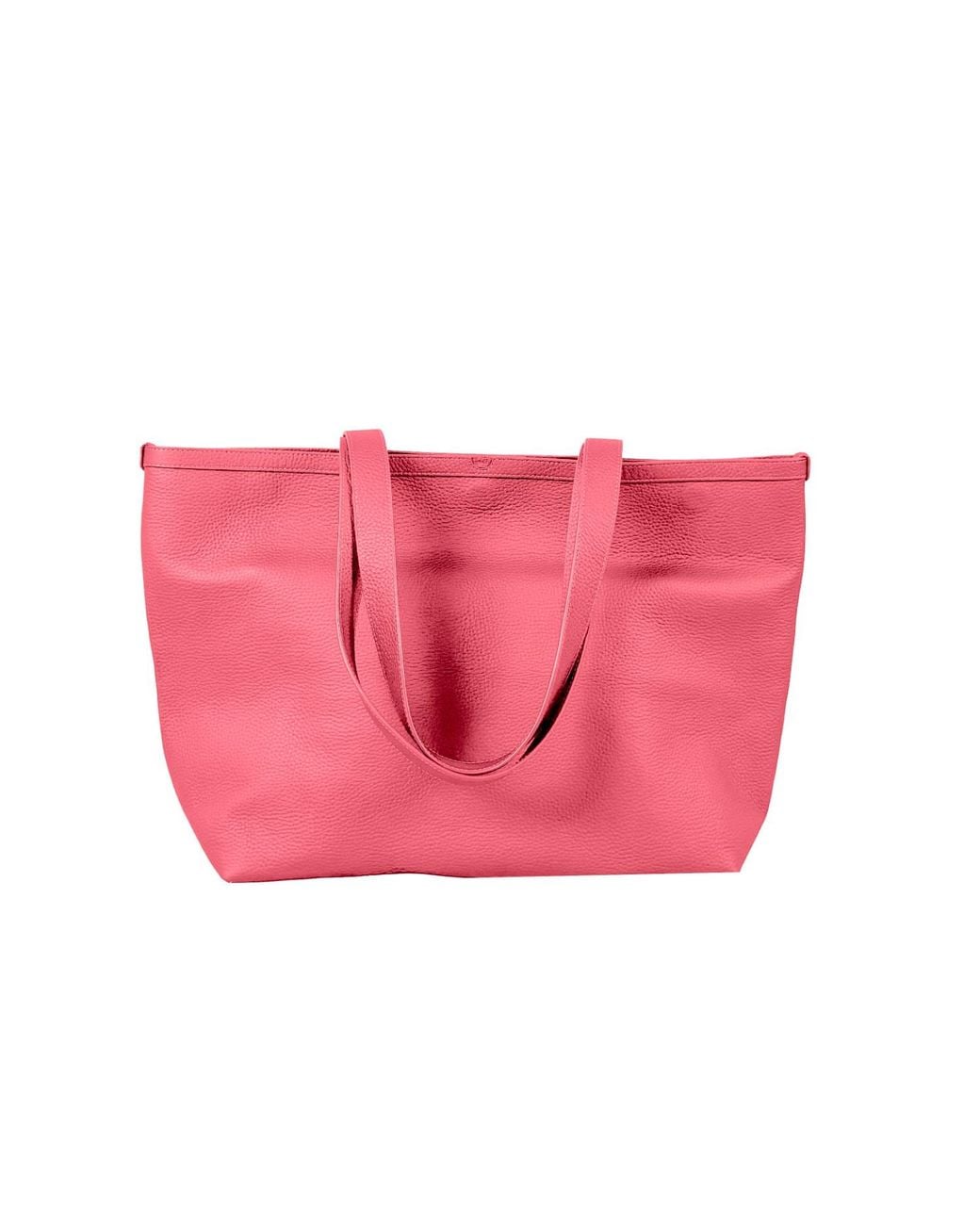 godi. Pink The Eva Handmade Leather Tote Bag