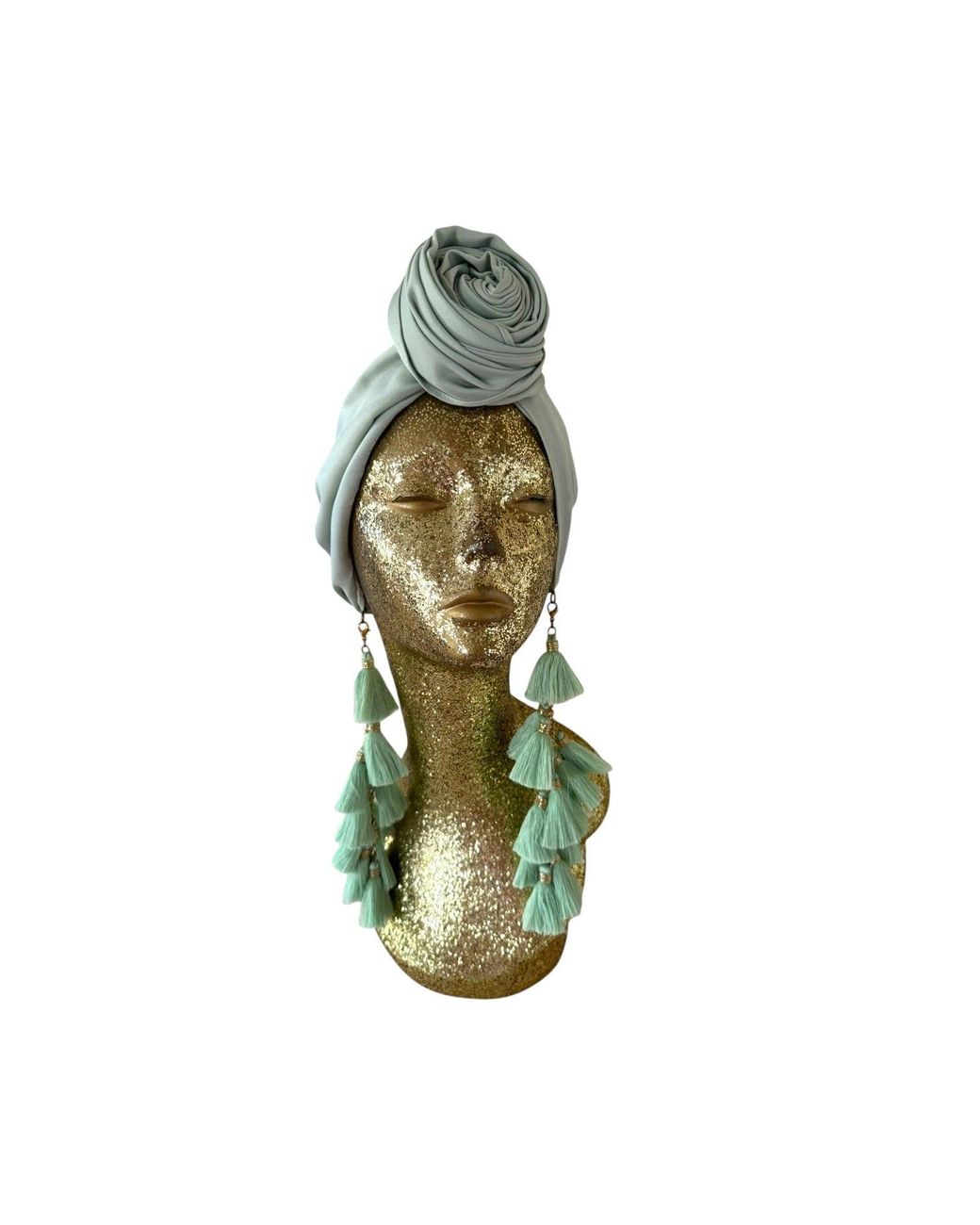 Julia Clancey Green Edith Mint Chacha Turban