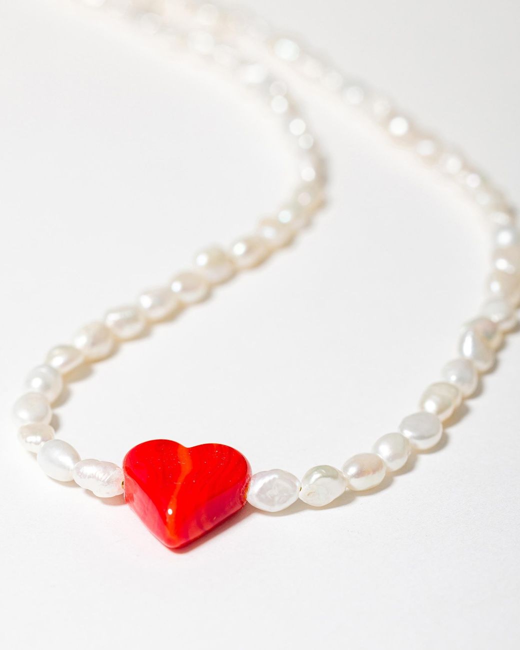 Kybele Studio Metallic Riviera Crush Necklace With Glass & Genuine Pearls