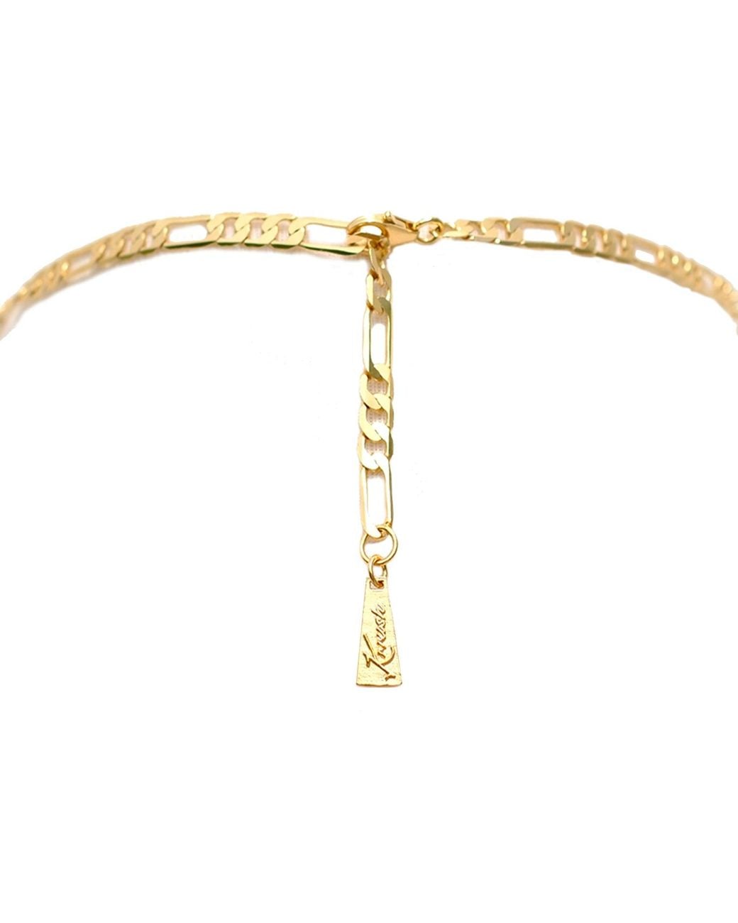 Krush Metallic Xara Tiger's Eye Pendant Chain Choker