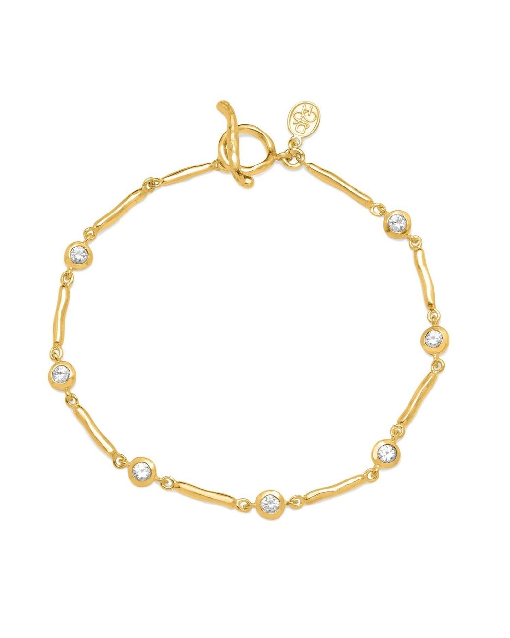 Dower & Hall Metallic Sapphire Dewdrops Link Bracelet