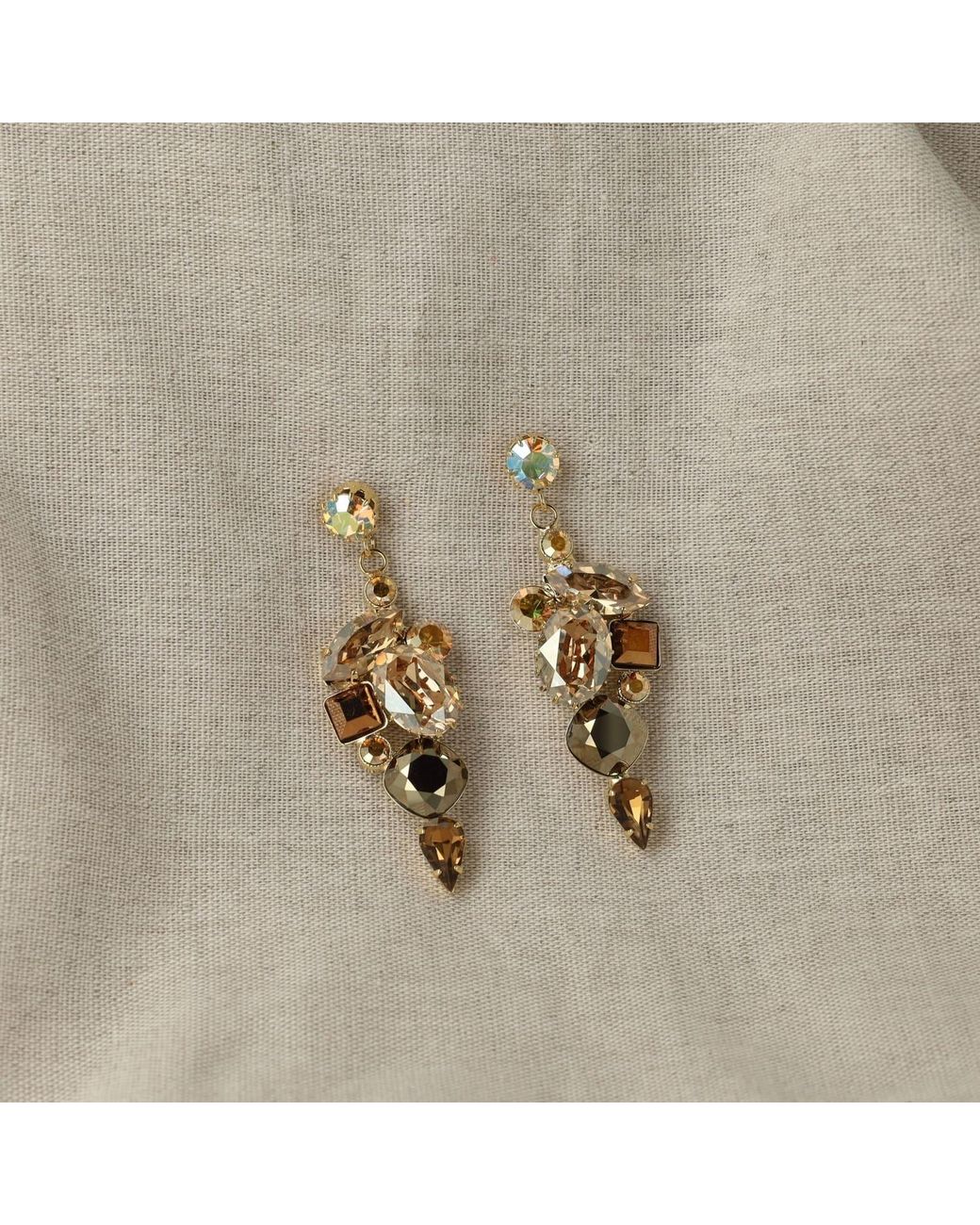 Otazu Metallic Neutrals Aurelia Earrings