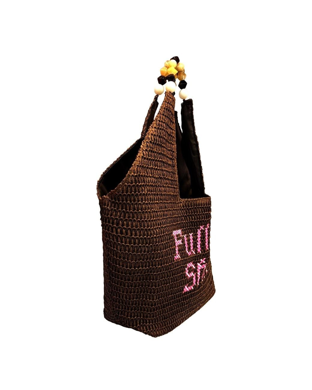 Lilly Loves Brown Full Of Shit Oversized Beach Bag