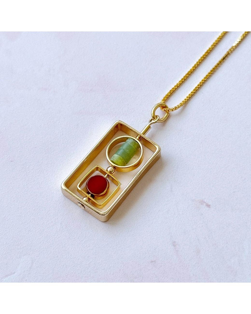 Aracheli Studio Metallic Art X Nephrite Jade Necklace