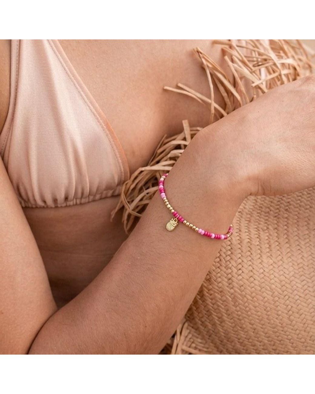 With Love Darling Metallic Wisdom Beaded Bracelet