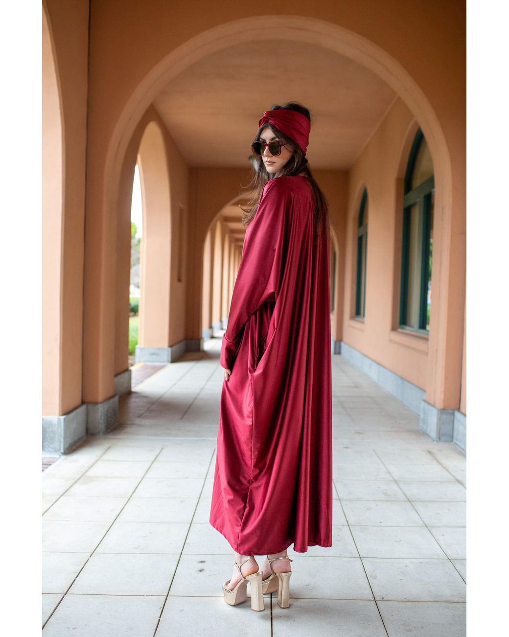 Jennafer Grace Red Gracie Caftan