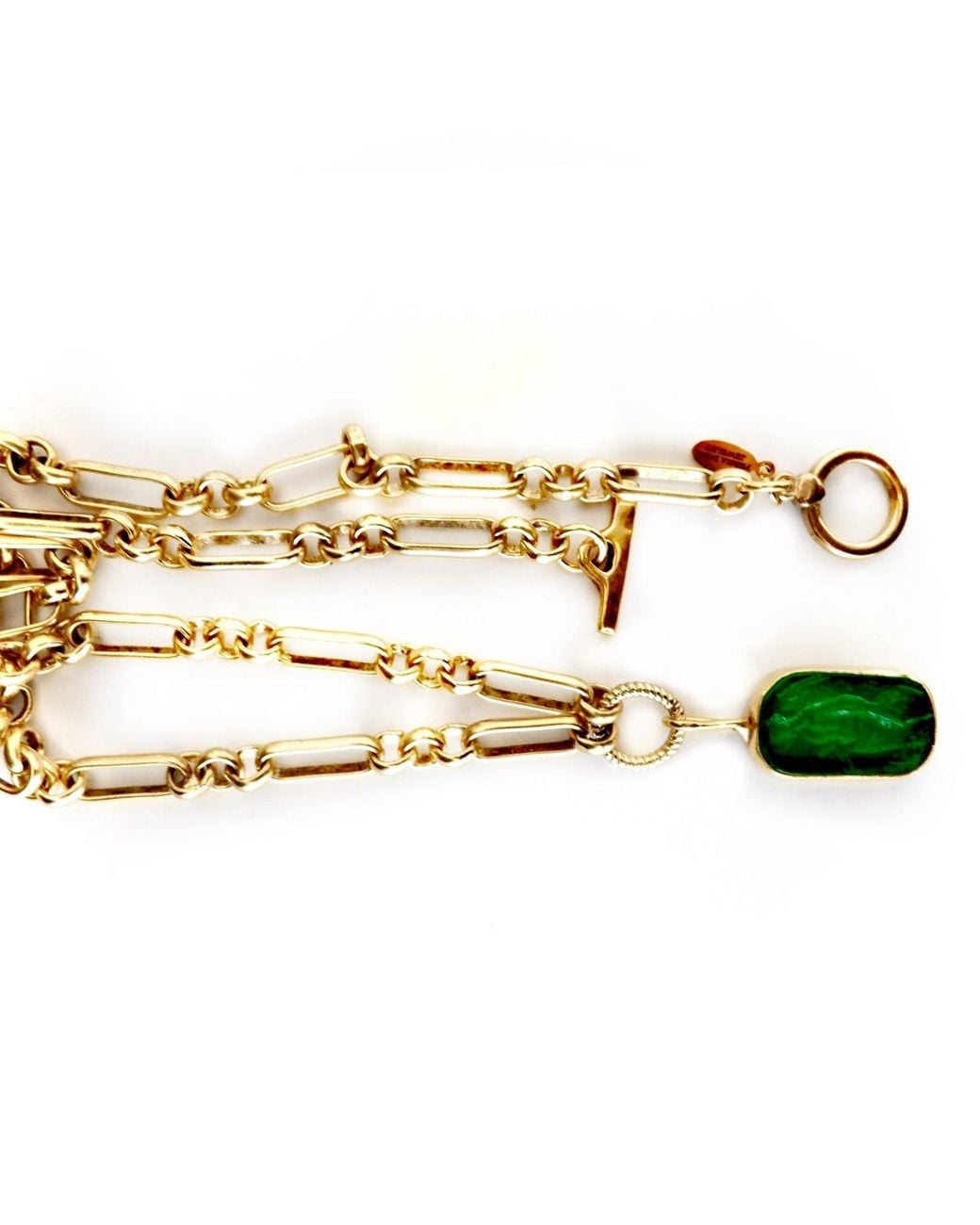 Persia Dona Jewelry Metallic Aphrodite Intaglio Enamel Necklace