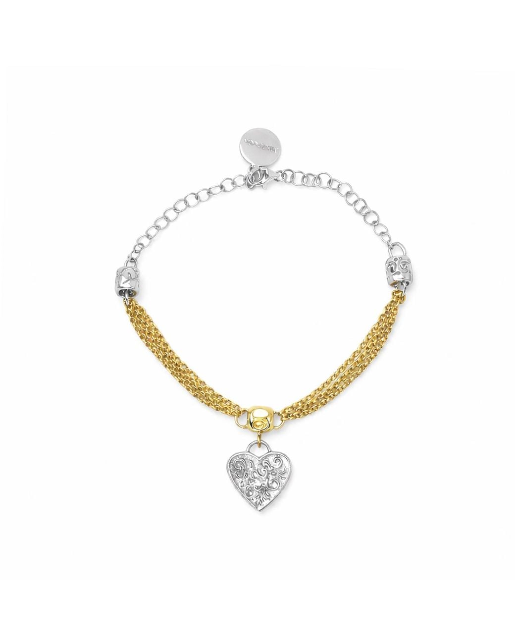 Vintouch Italy Metallic Heartwork Bracelet