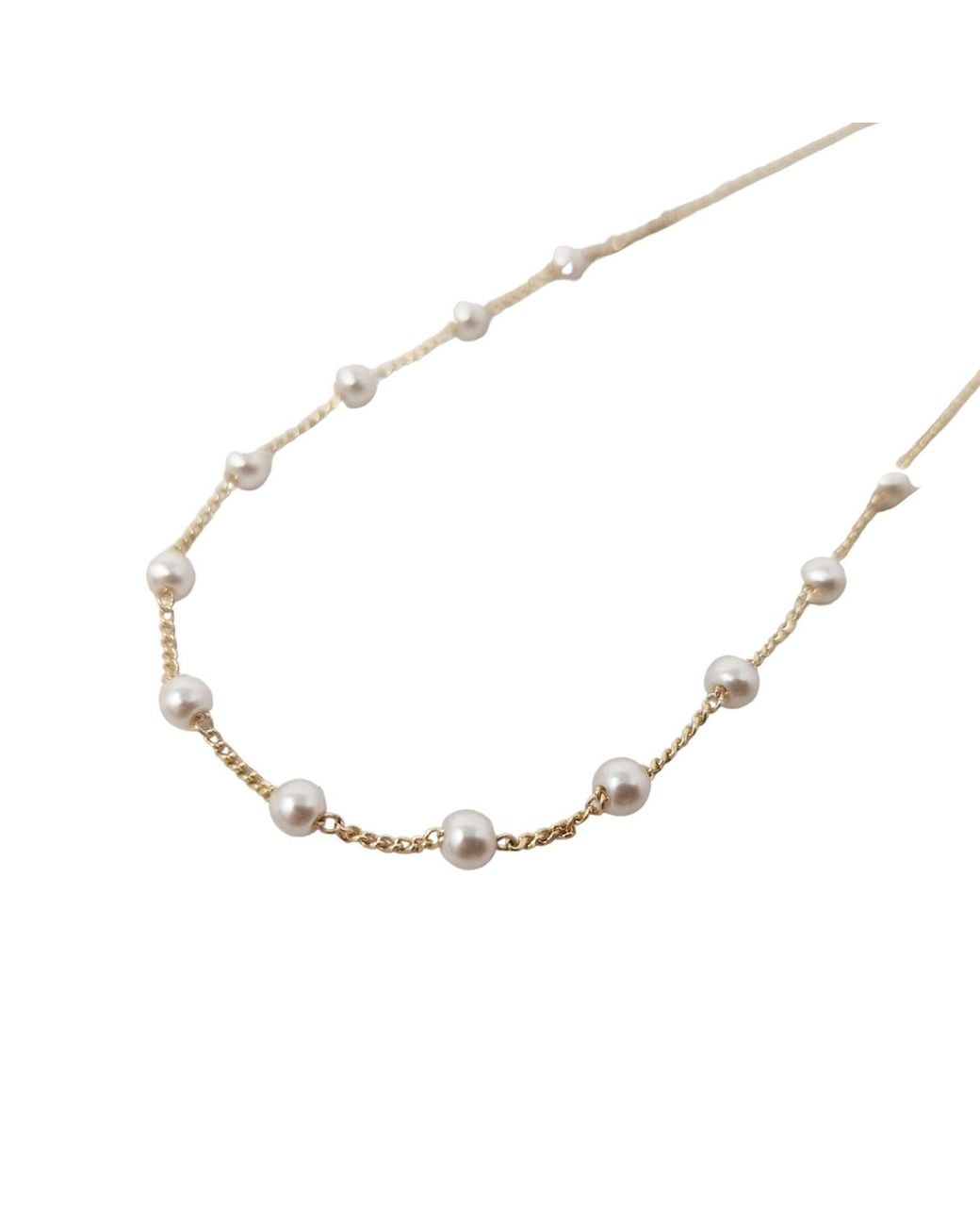 Sophelia Metallic Vermeil Plated Essential Pearl Necklace