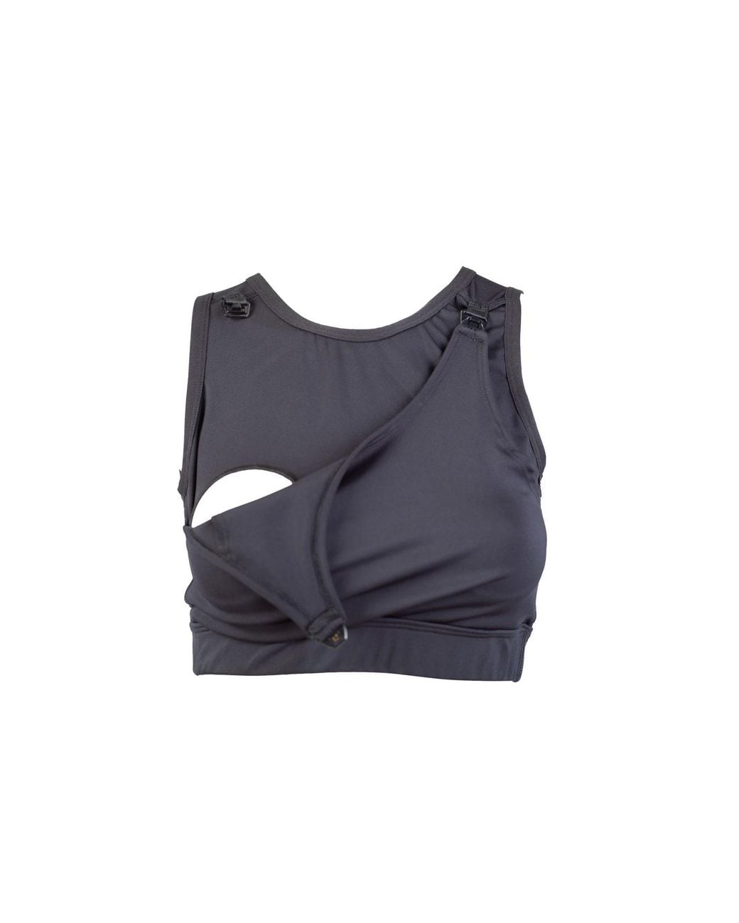 Duofit Maternity Activewear Blue Daily Nursing Sports Bra
