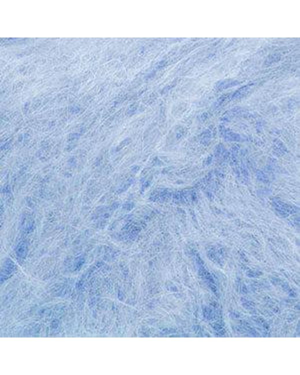 SALANIDA Blue Melody Mohair Polo Top Sky