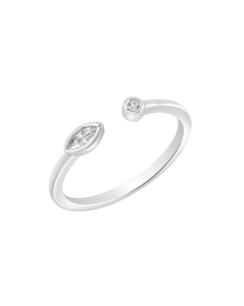 Diamonbliss White Marilyn Monroe Open Ring