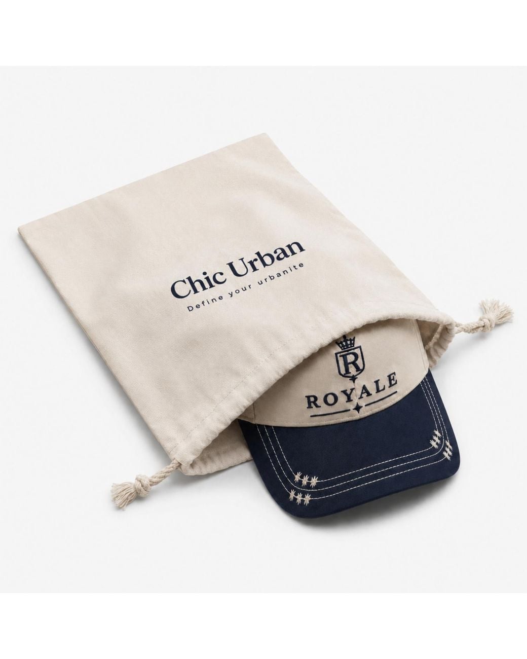 Chic Urban Blue Urban Royale Baseball Cap for men