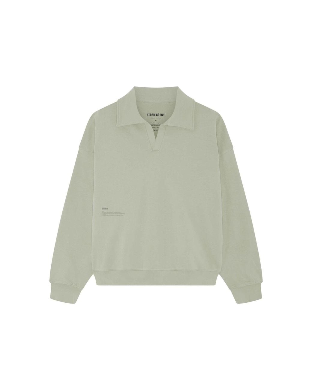 Storm Green Essential Polo Sweatshirt Desert Sage