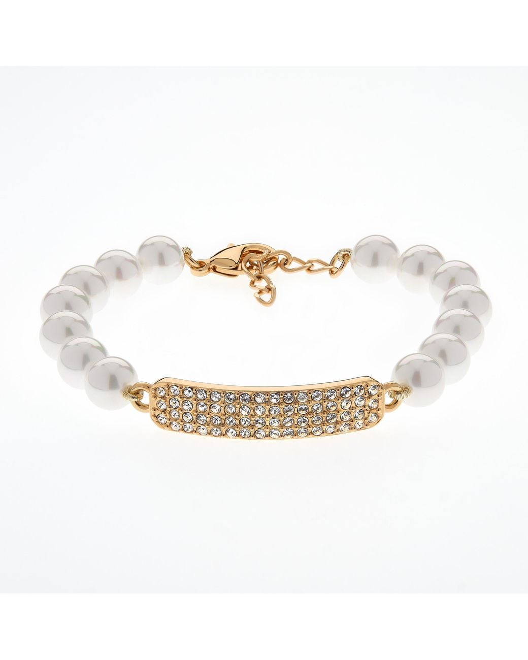 Emma Holland Jewellery Metallic Pearl & Crystal Bar Bracelet