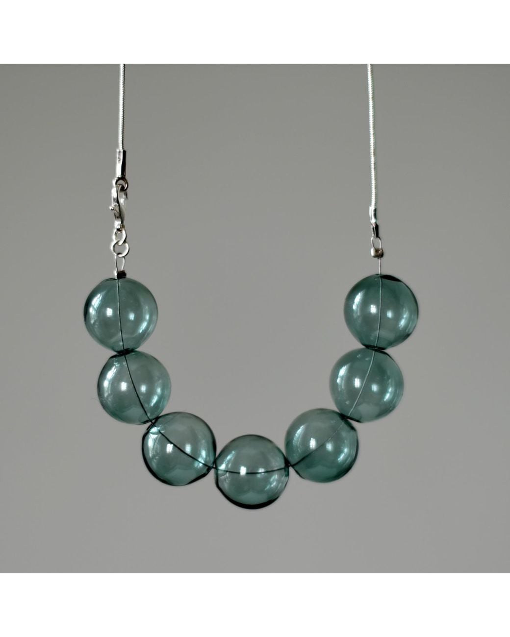 Laura Daili Green Emerald Dream – Hand-Blown Glass Necklace