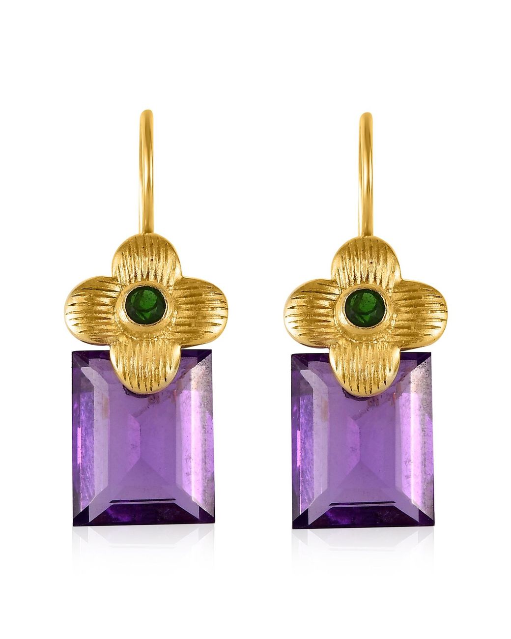Emma Chapman Jewels Purple Clara Amethyst Gemstone Earrings
