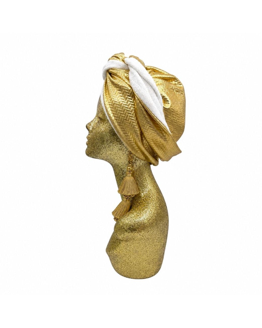 Julia Clancey Metallic Zia & Ivory Didi Dorado Turban