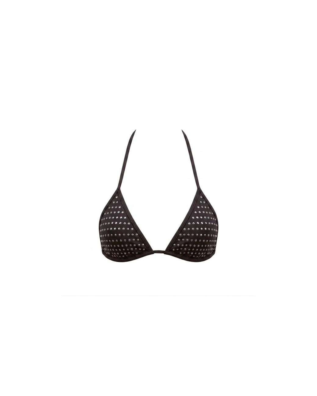 Veroni Swim Black Gia Triangle Studded Top