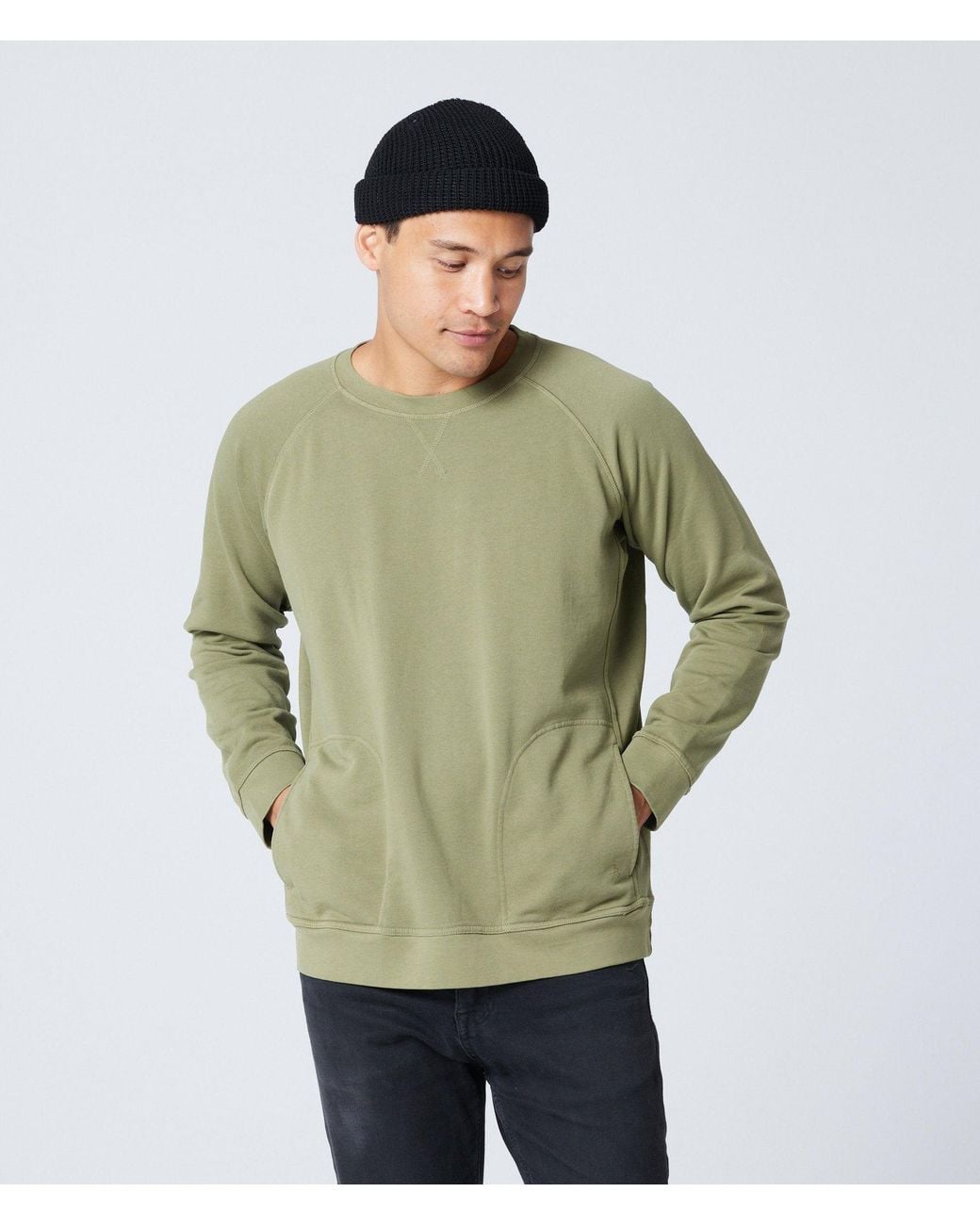 Known Supply Green Pocket Crewneck Sweatshirt