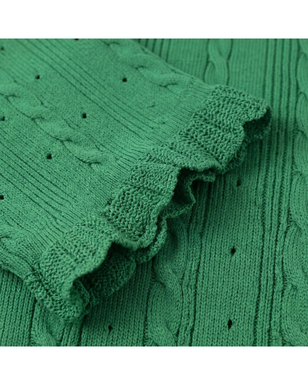 Modenaire Green Textured Knit Midi Dress Refined Button Front