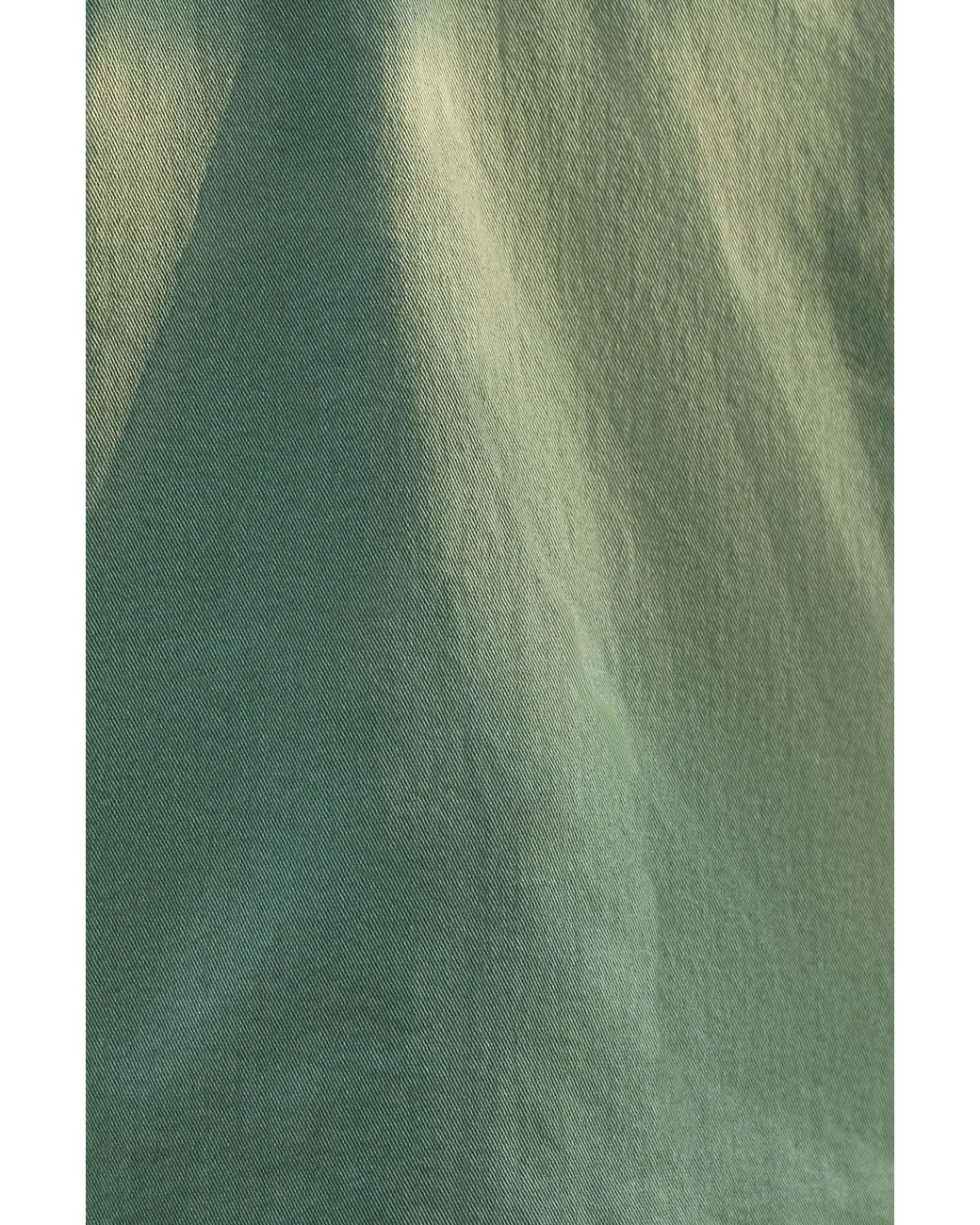 Yumi' Green Canvas Jacket With Patch Pockets