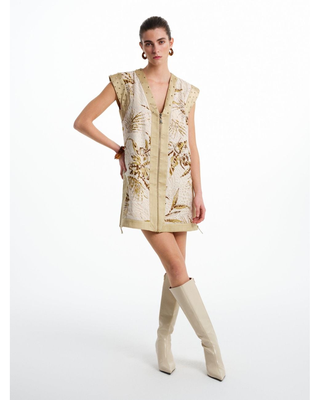 Saint Ones Natural Oro Vest Dress