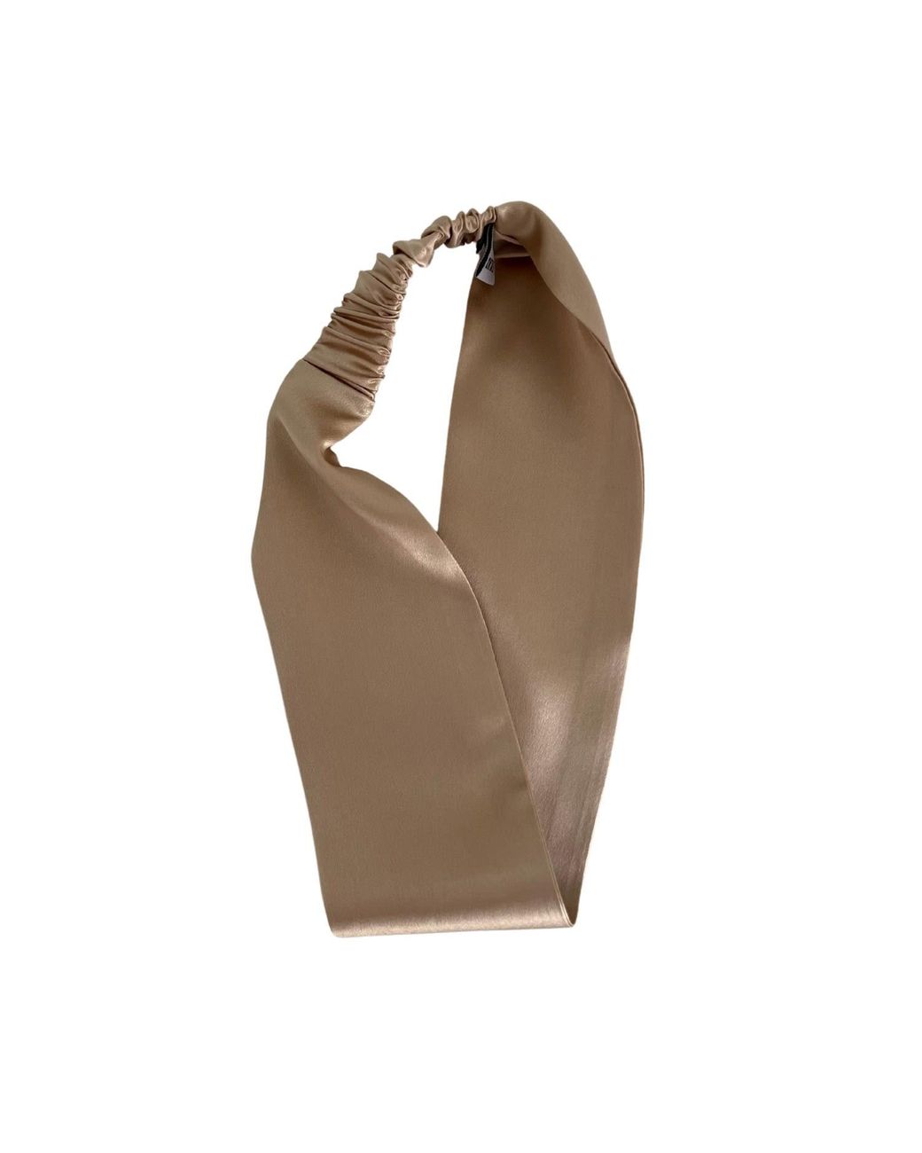 Sylk Brown Silk Wide Headband