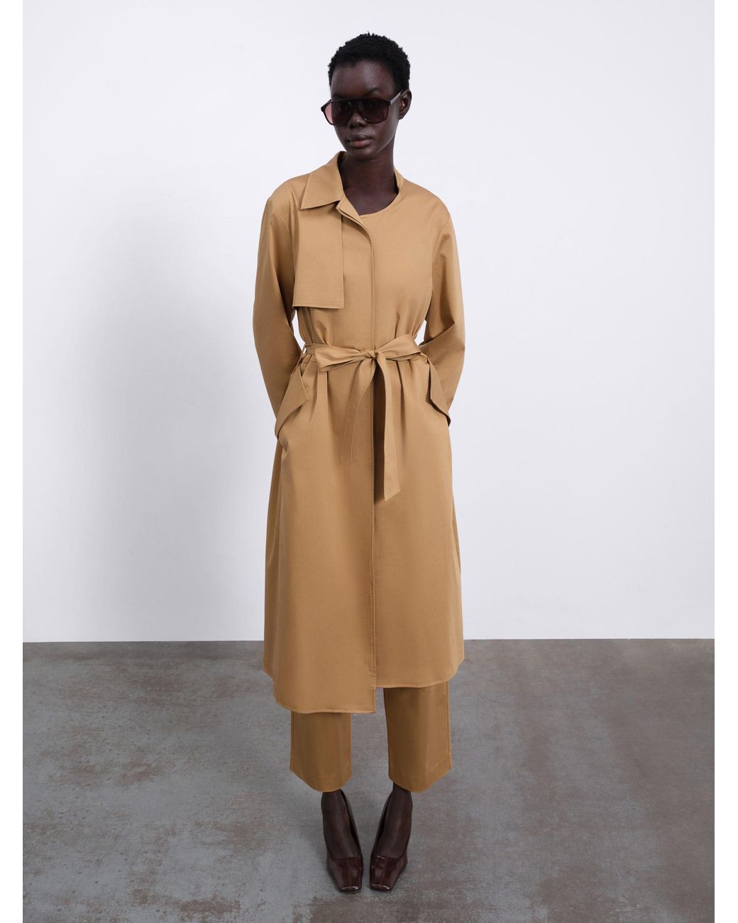 Sélone Natural Neutrals Colette Maxi Trench Warm Camel