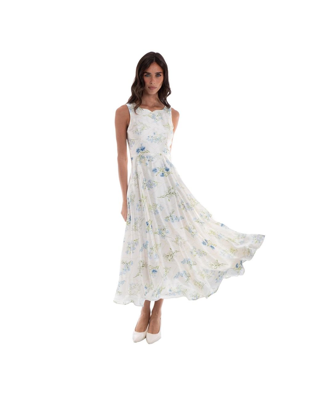 Sofia Tsereteli White Glimmer Evening Gown
