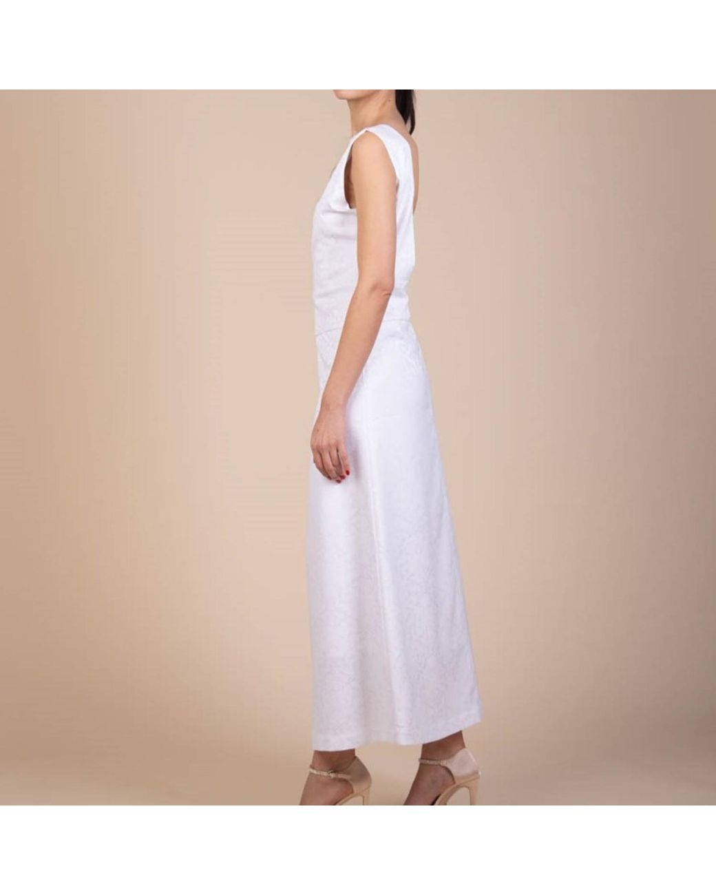 NUMBAT White Caroline Floral Jacquard Maxi Dress