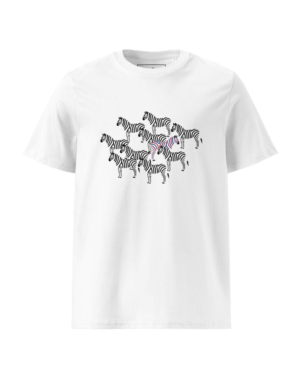 Anchor and Crew White Zebra Where's William Going? Organic Cotton T-Shirt