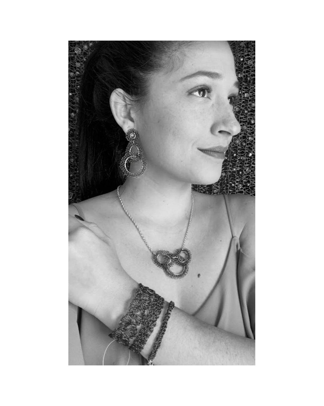 Lavish by Tricia Milaneze Metallic Multi & Artemis Handmade Crochet Earrings