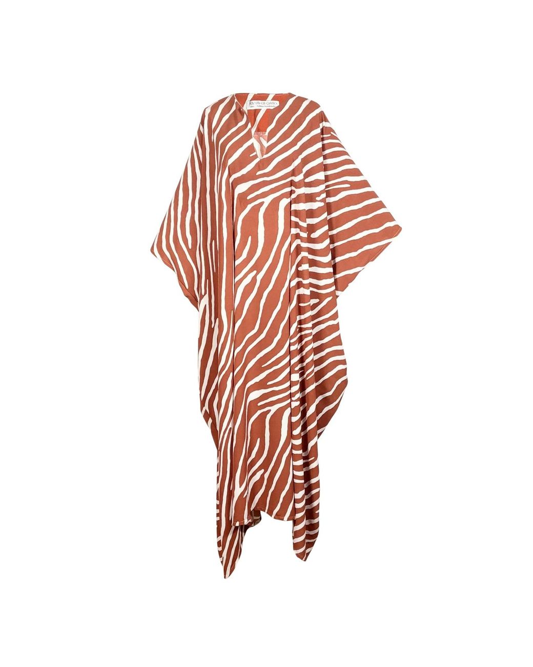 Jennafer Grace Red Talitha Cinched Waist Caftan