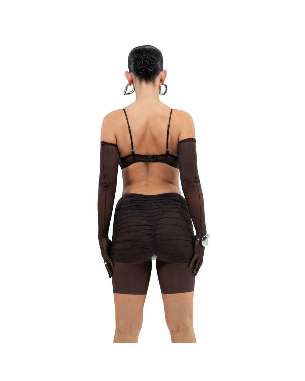 Zhilyova Brown Amora Gravity Shorts