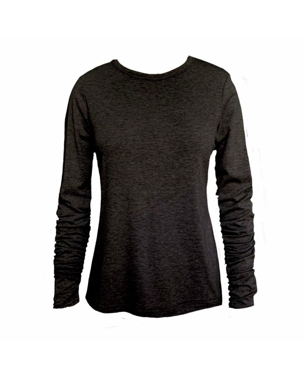 Frock Tales Black Beatnik Top With Crew Neck