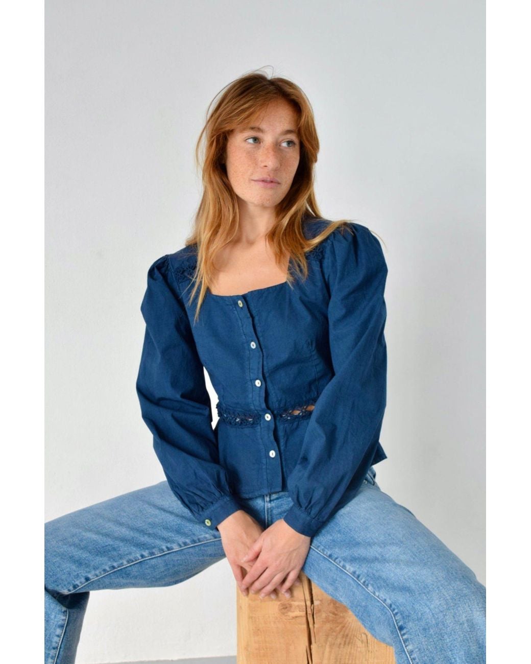 Mind Traveler Blue Roma Blouse
