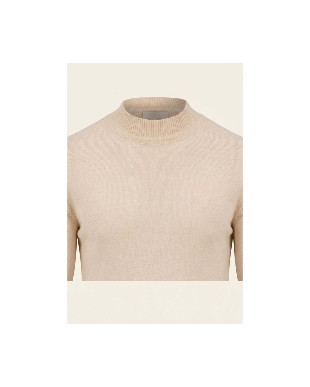 Ron Tomson Natural Neutrals Mock Neck Relaxed Sweater for men